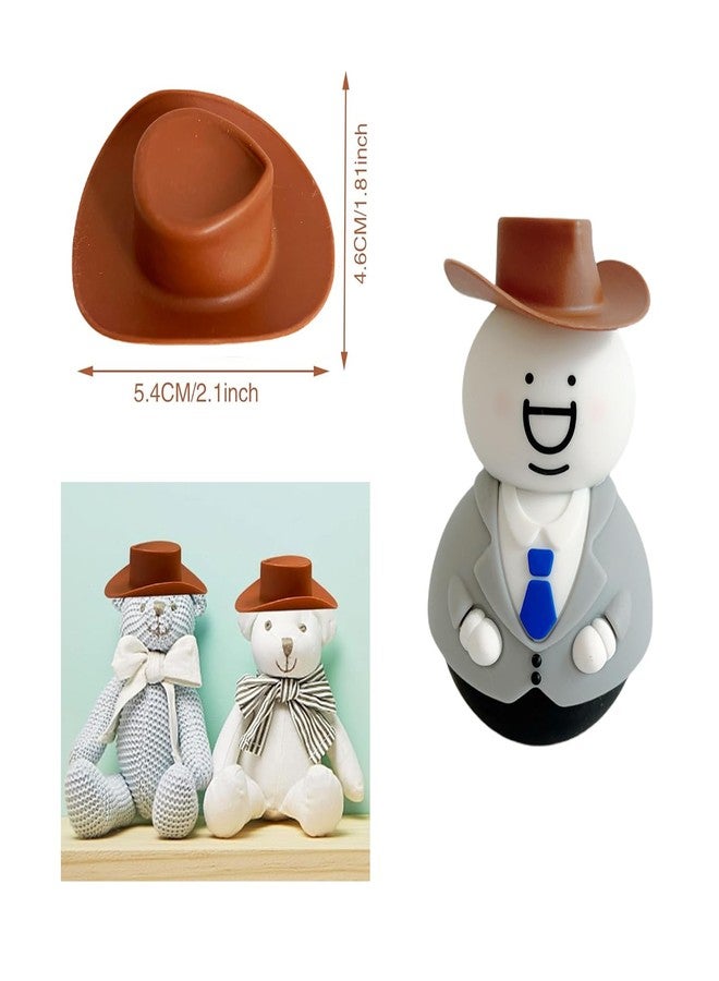 Phinicco 20 Brown Mini Cowboy Hats for Crafts, DIY, Parties & Gifts (Brown) - Image 2
